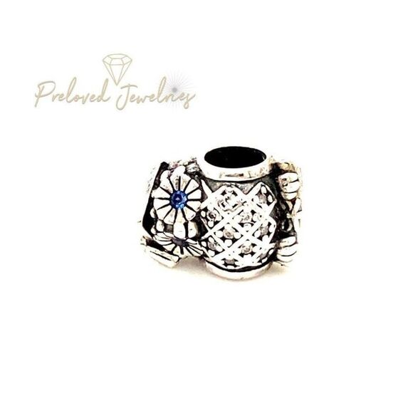 COPY - Pandora Blue CZ Eyes Owl Charm - Picture 1 of 3